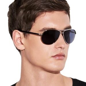 Tom Ford Black Aviator Sunglasses